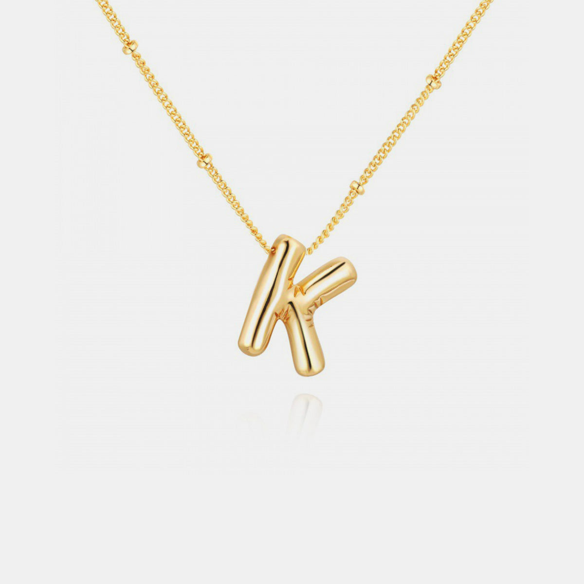 18K Gold Letter Pendant Necklace Mason & Madison Co. Jewelry
