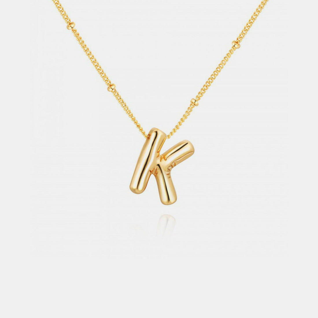 18K Gold Letter Pendant Necklace Mason & Madison Co. Jewelry