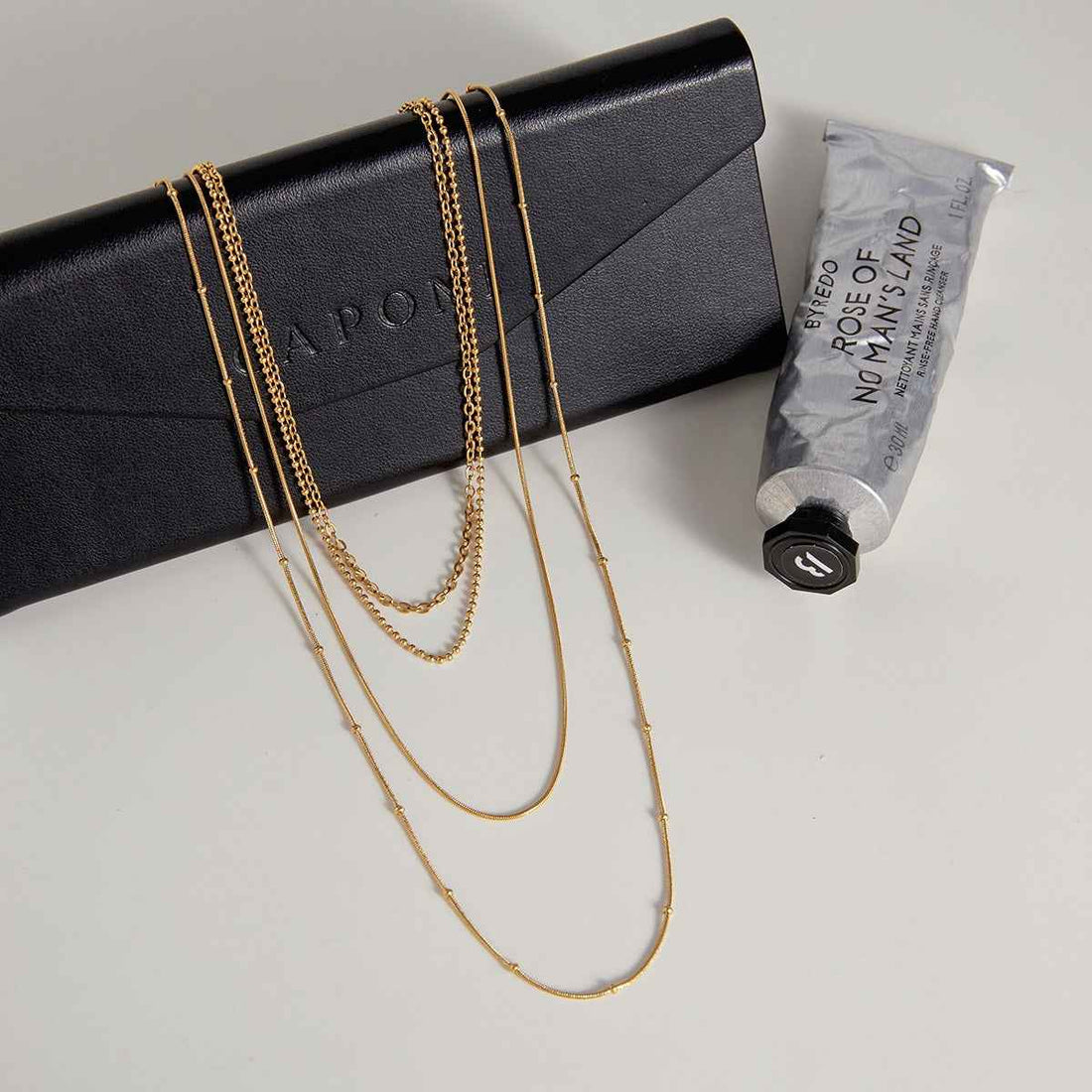 18K gold layered necklace