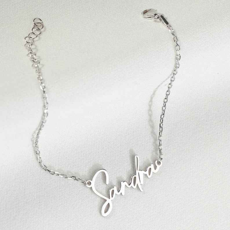 Customized Birthstone Name Bracelet