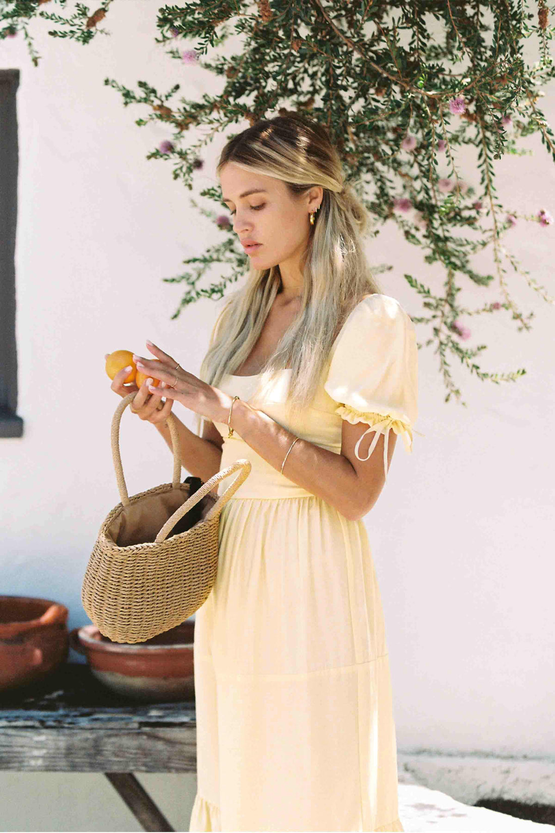 Canyon Dress | Soft Yellow | Silk dress MERRITT CHARLES