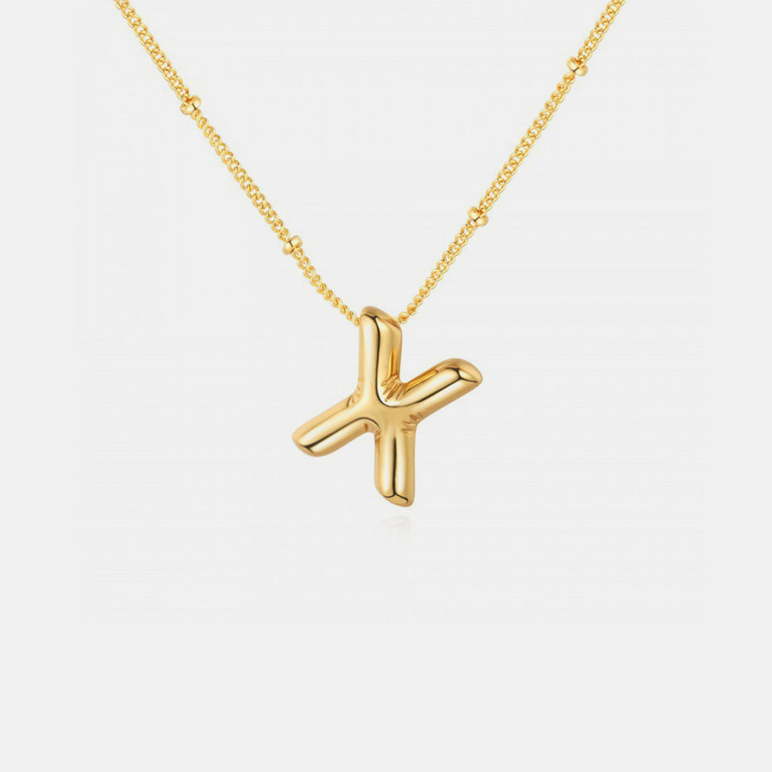 18K Gold Letter Pendant Necklace Mason & Madison Co. Jewelry
