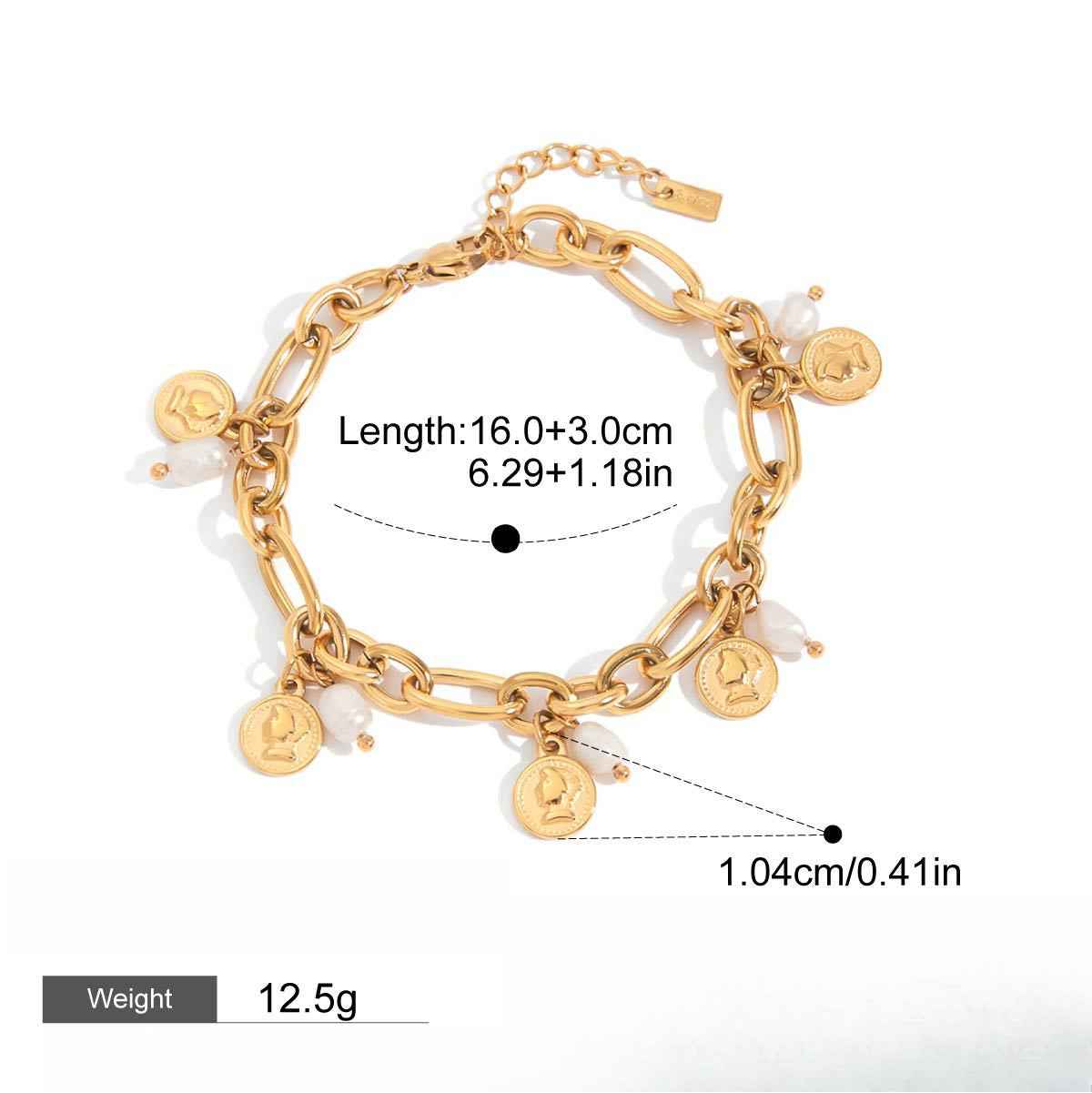 18k gold light luxury high-end bracelet