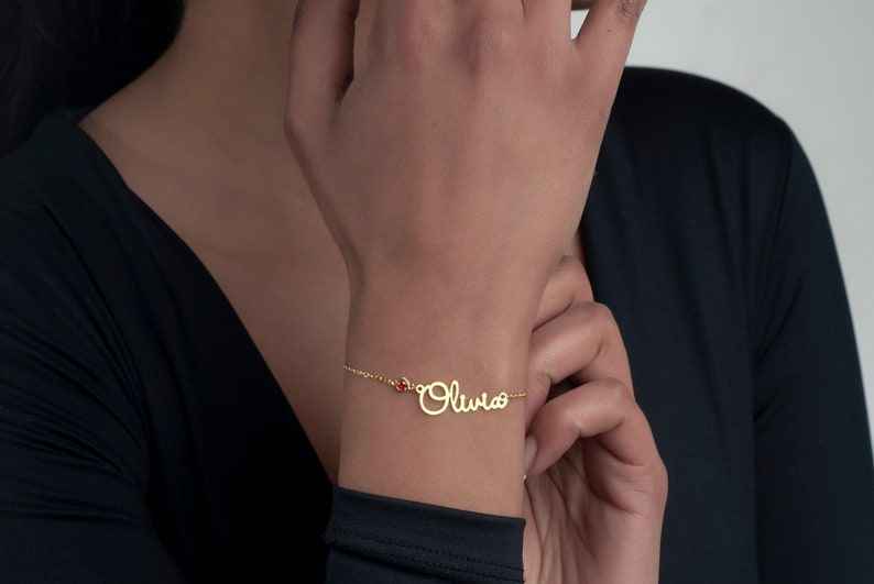 Customized Birthstone Name Bracelet
