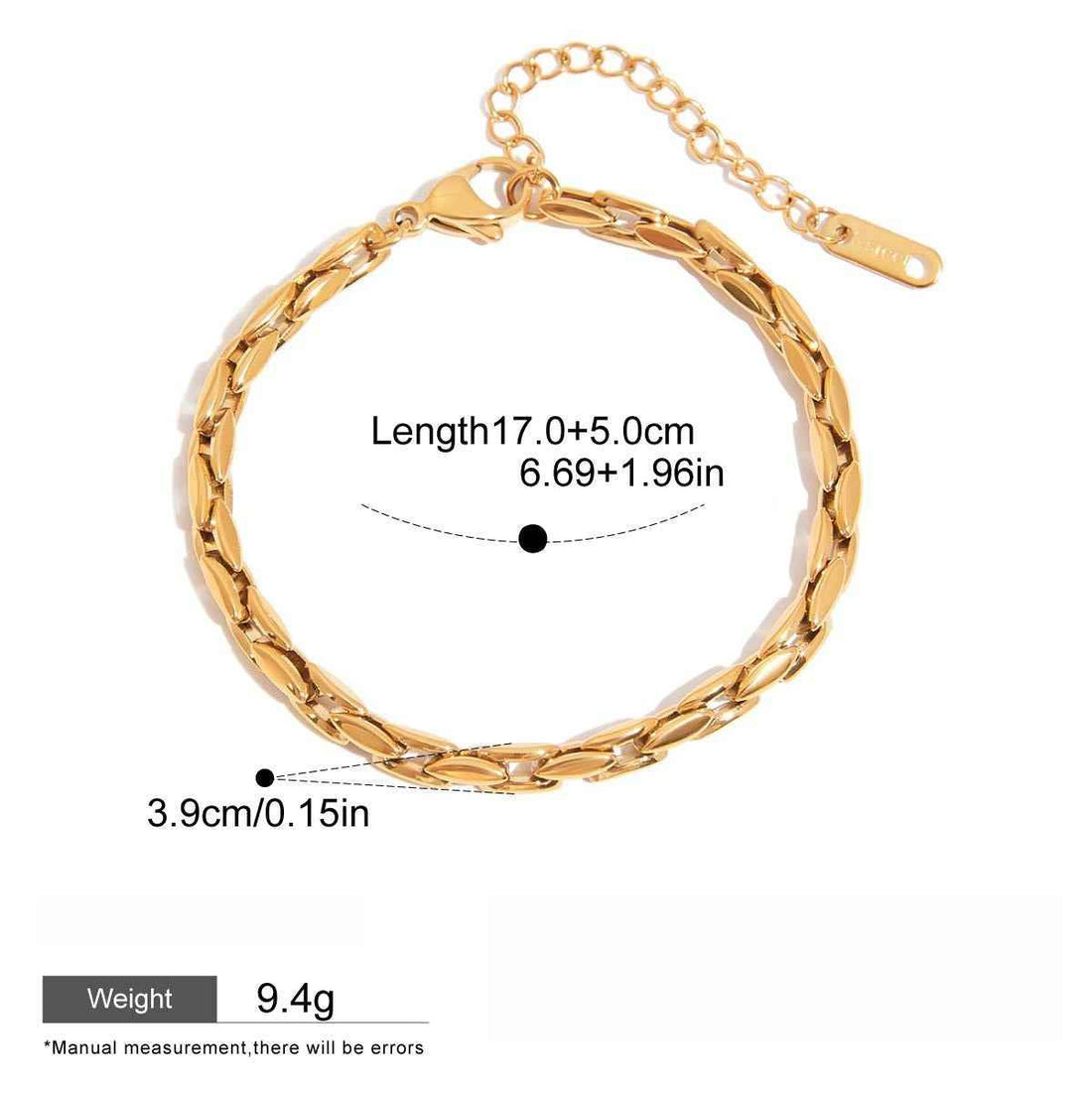18k gold light luxury high-end bracelet