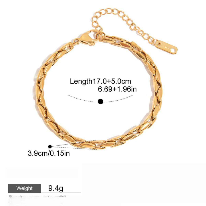 18k gold light luxury high-end bracelet