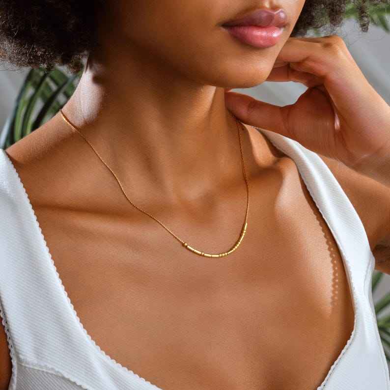 Morse Code Custom Name Necklace