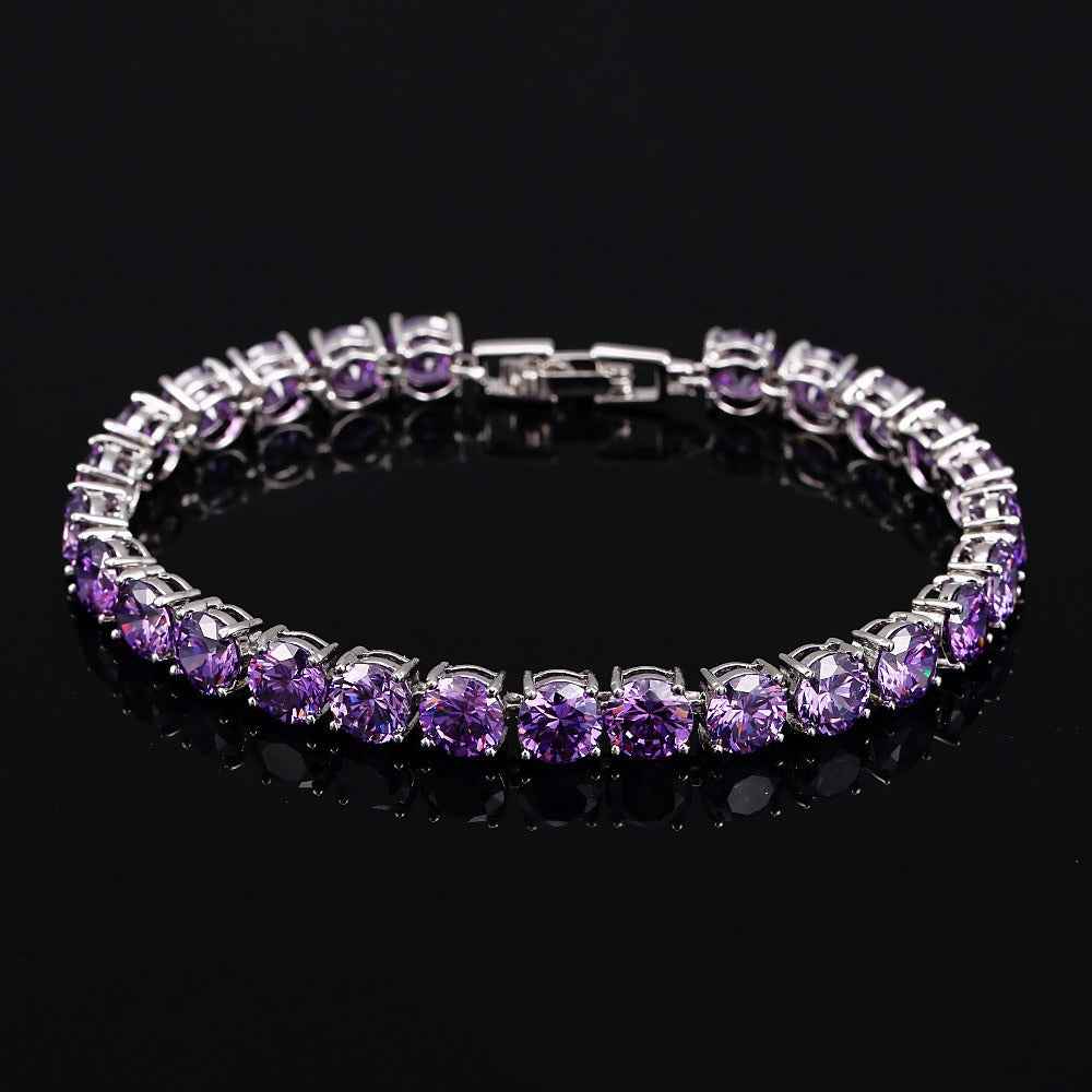S925 Sterling Silver Lightweight Luxury Zircon Bracelet