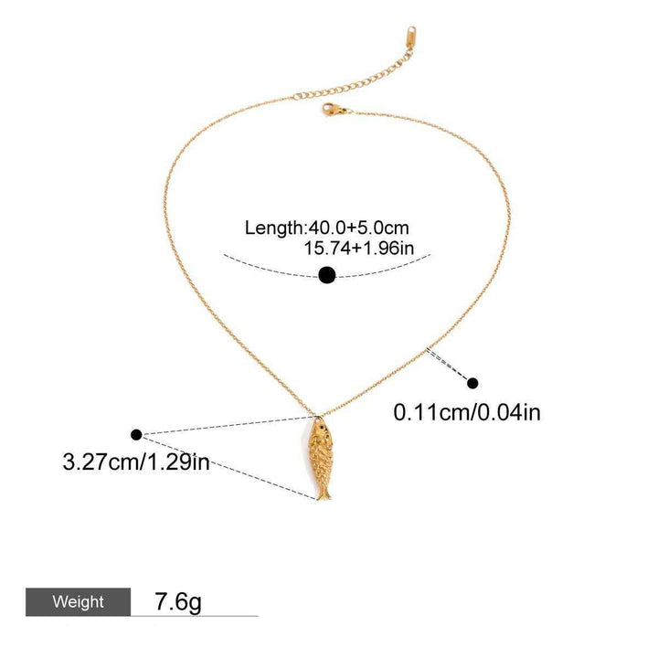 18K Goldfish Shape Design Exquisite Fashion Necklace Bracelet Set
