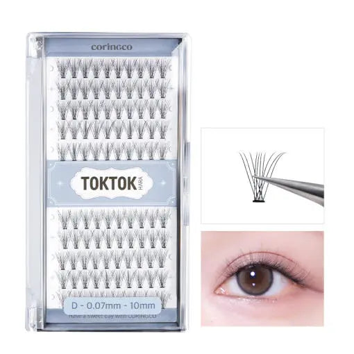 CORINGCO Toktok-Hara Air Eyelash 100pcs (3 Types) - Atelievuè