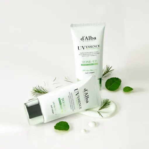 d'Alba Clean Tea Tree Liposome Tone-Up Sun Cream (Green) SPF50+ PA++++ 50ml - Atelievuè