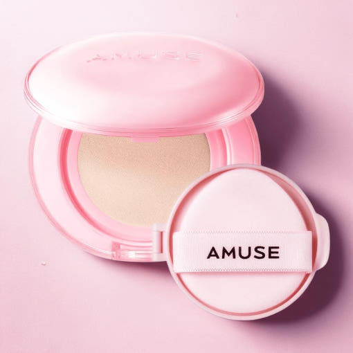 AMUSE Dew Power Vegan Cushion SPF 50+ PA++++ SET 15g + 15g(Refill) (4 Colors) - Atelievuè