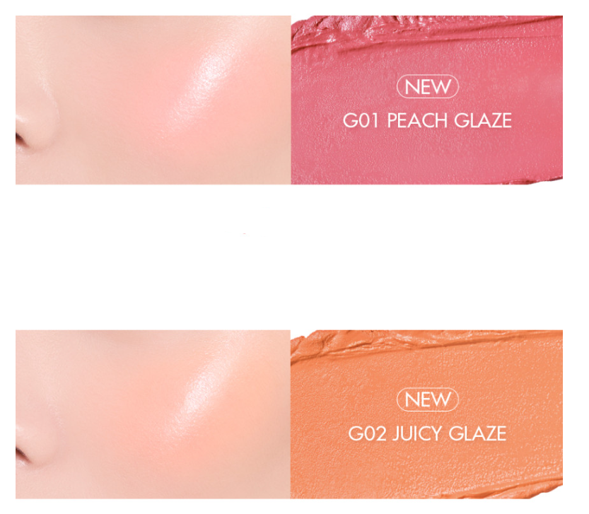 rom&nd Better Than Cheek GLAZED 2.4g (2 Colors) - Atelievuè