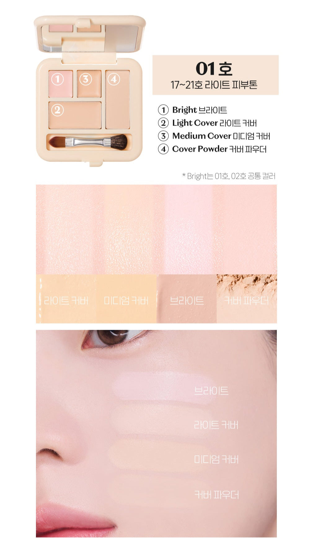 ETUDE Double Lasting Artist Concealer Palette 5.3g - Atelievuè