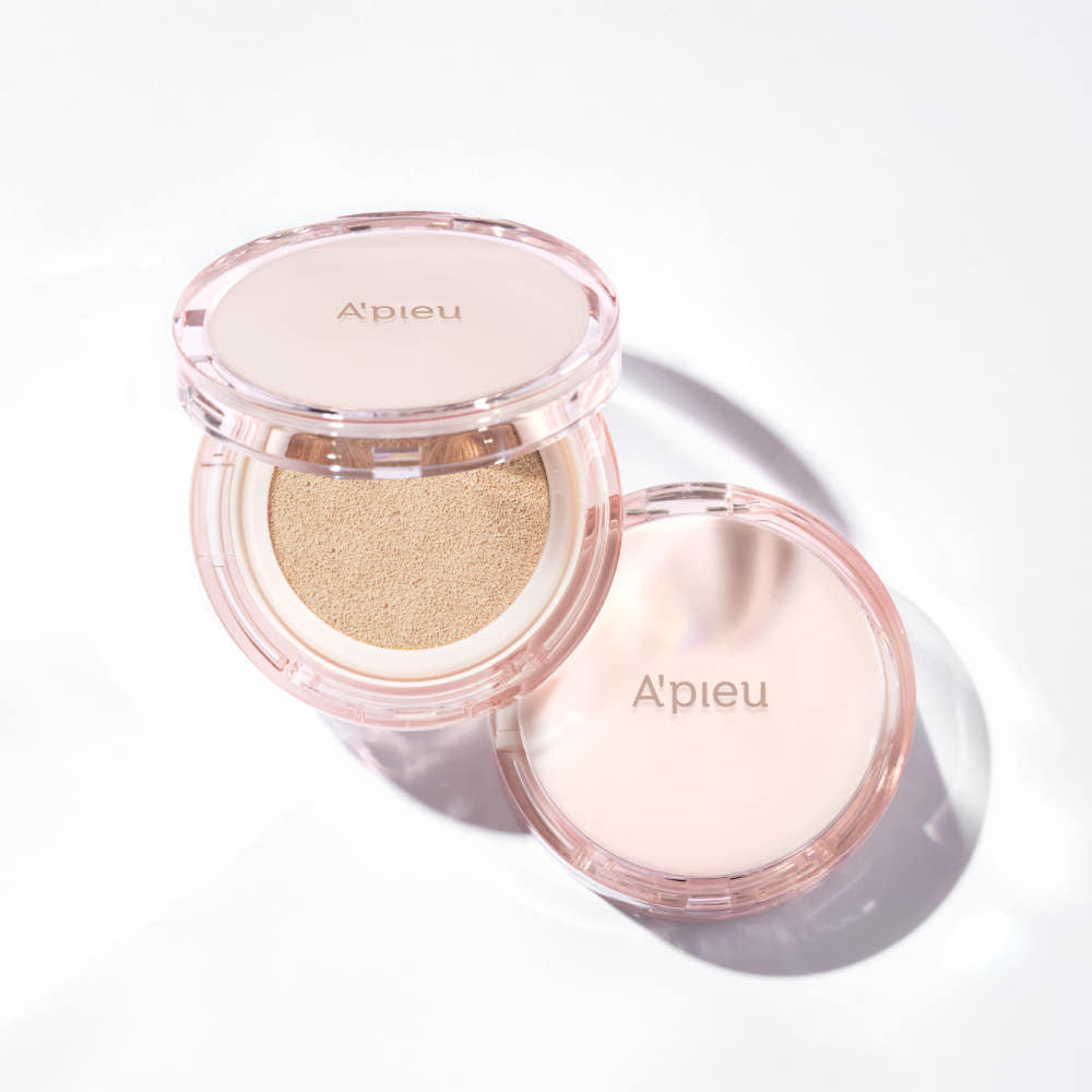 A'pieu Waterlock Cushion SPF50+ PA++++ Set 15g + 15g(Refill) #21 Light Beige - Atelievuè