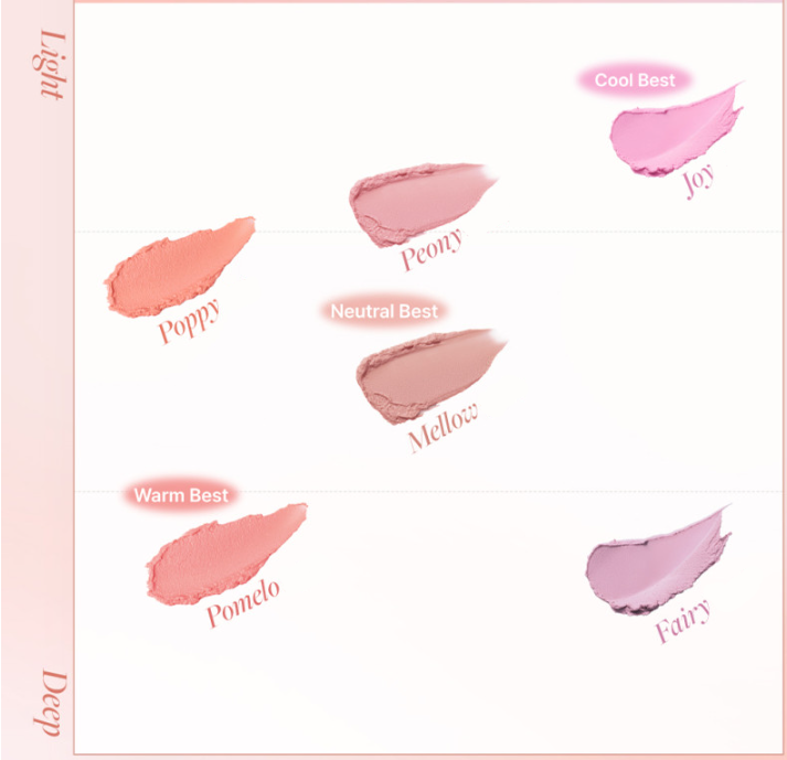 [DEAR DAHLIA] Petal Blur Cream Blush 4g (6colors) - Atelievuè