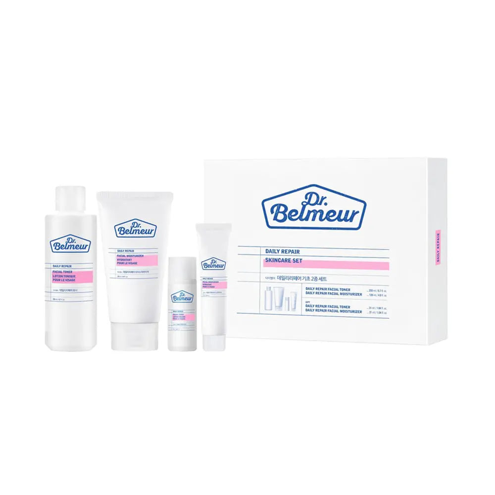 Dr.Belmeur Daily Repair Skincare Set (Toner 200ml + Moisturizer 120ml) - Atelievuè