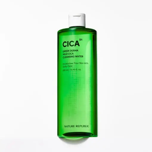 [NATURE REPUBLIC] Green Derma Mild Cica Cleansing Water 500ml - Atelievuè