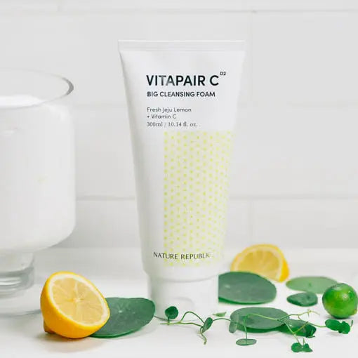 [NATURE REPUBLIC] Vitapair C Big Cleansing Foam 300ml - Atelievuè