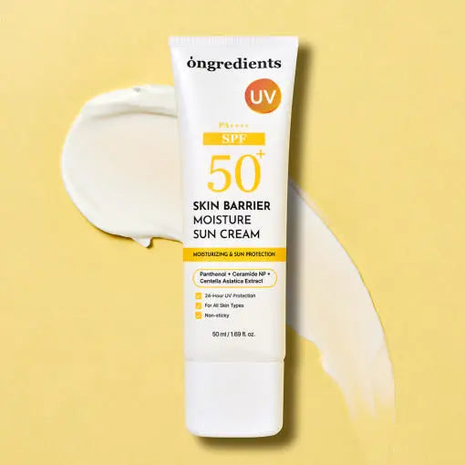 ongredients Skin Barrier Moisture Sun Cream SPF50+ PA++++ 50ml - Atelievuè