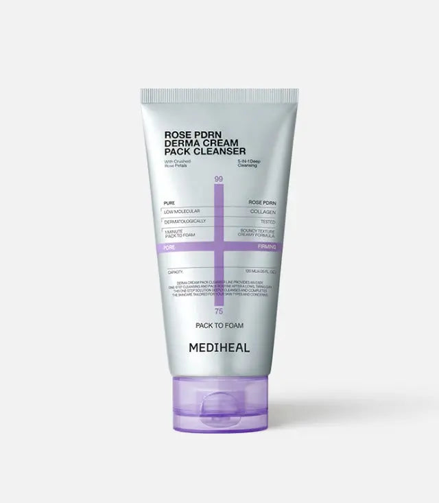 MEDIHEAL Rose PDRN Derma Cream Pack Cleanser 50ml - Atelievuè